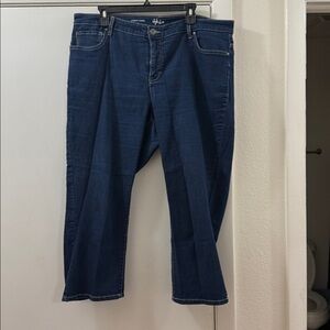 Style & Co. Dark Blue Curvy Capri Jeans